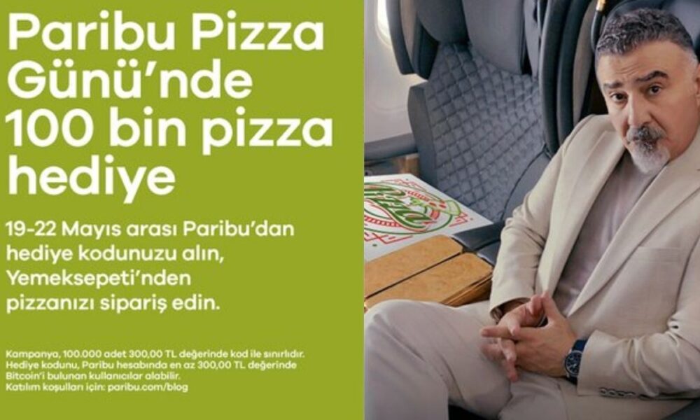 Paribu Kullanıcılarına Pizza Hediye Ediyor