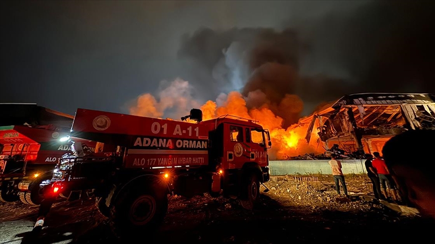 adana motorsiklet yangını