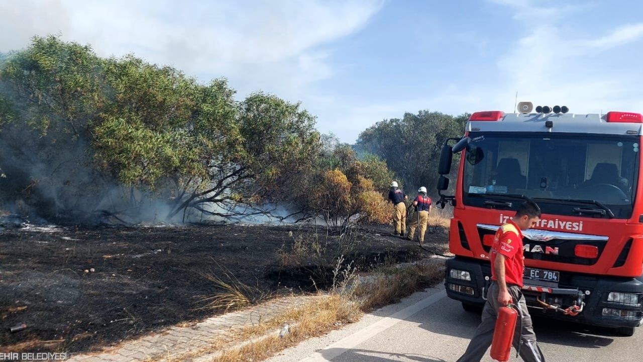 İzmir'de Bir Günde Beş Yangın Kontrol Altına Alındı