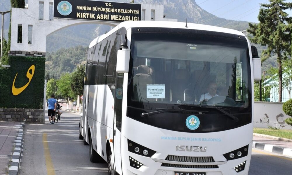 Manisa Büyükşehir Belediyesi'nden Kurban Bayramı’na Özel Ücretsiz Mezarlık Seferleri