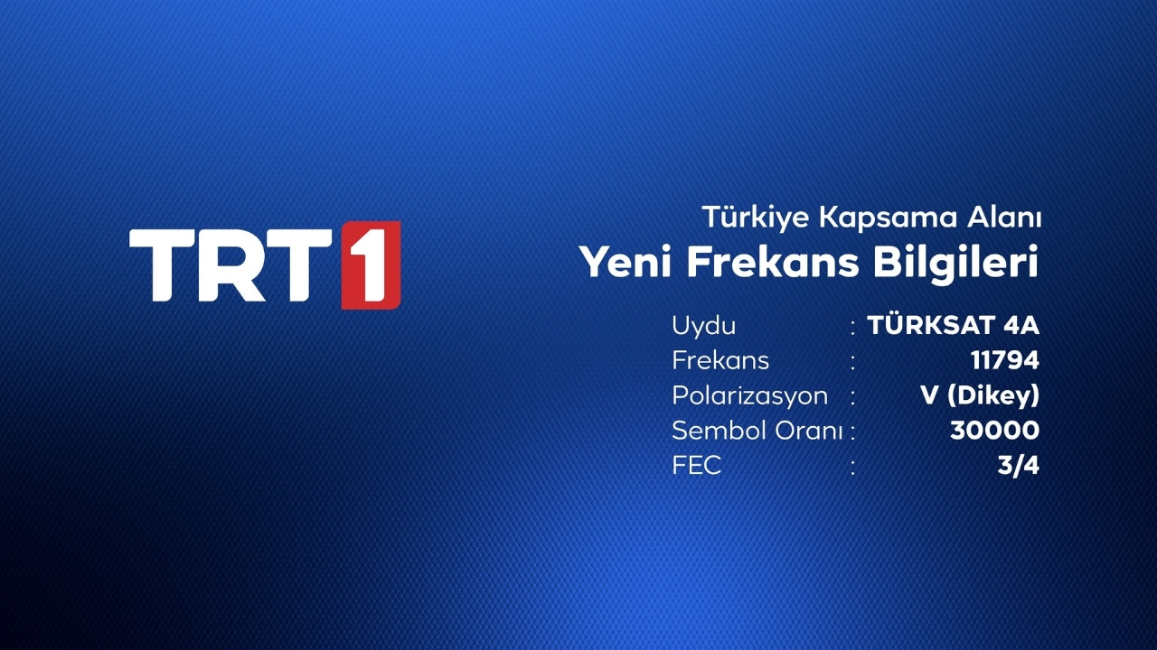 TRT1 Güncel Frekanslar 2024