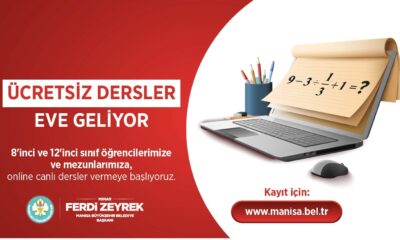 Manisa Büyükşehir Belediyesi'nden Öğrencilere Online ve Ücretsiz Eğitim Hizmeti