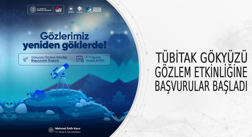 TÜBİTAK Gökyüzü Gözlem Etkinliği İçin Başvurular Başladı