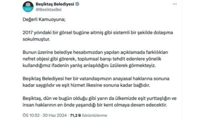 beşiktaş belediyesi açıklama