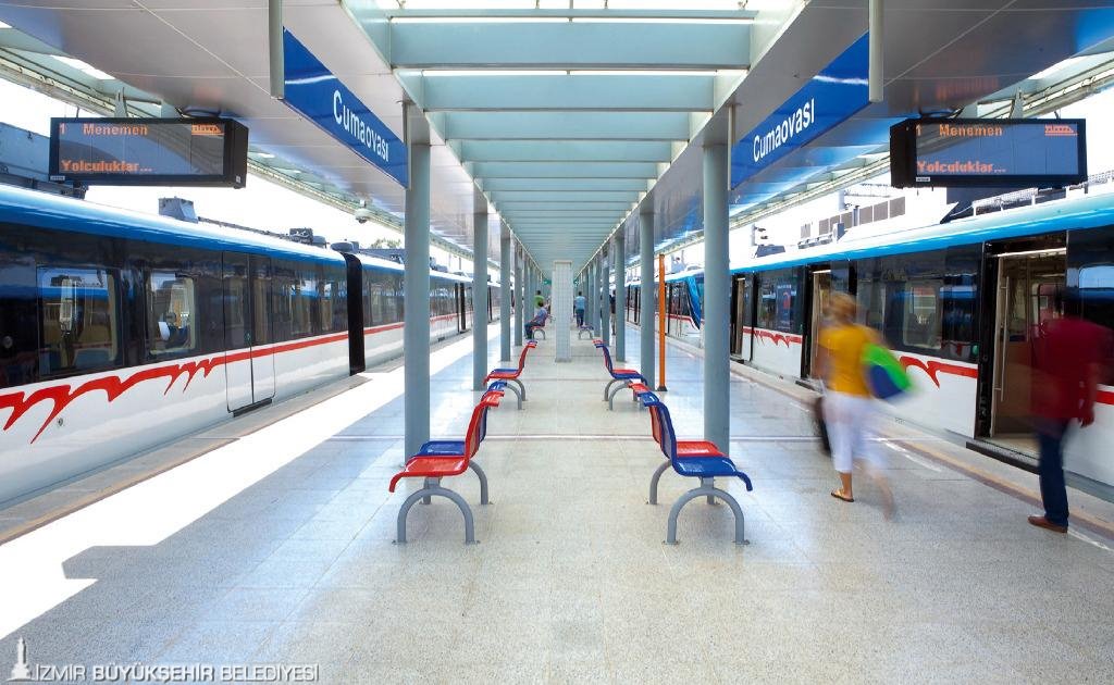 izmir ulaşım izban metro