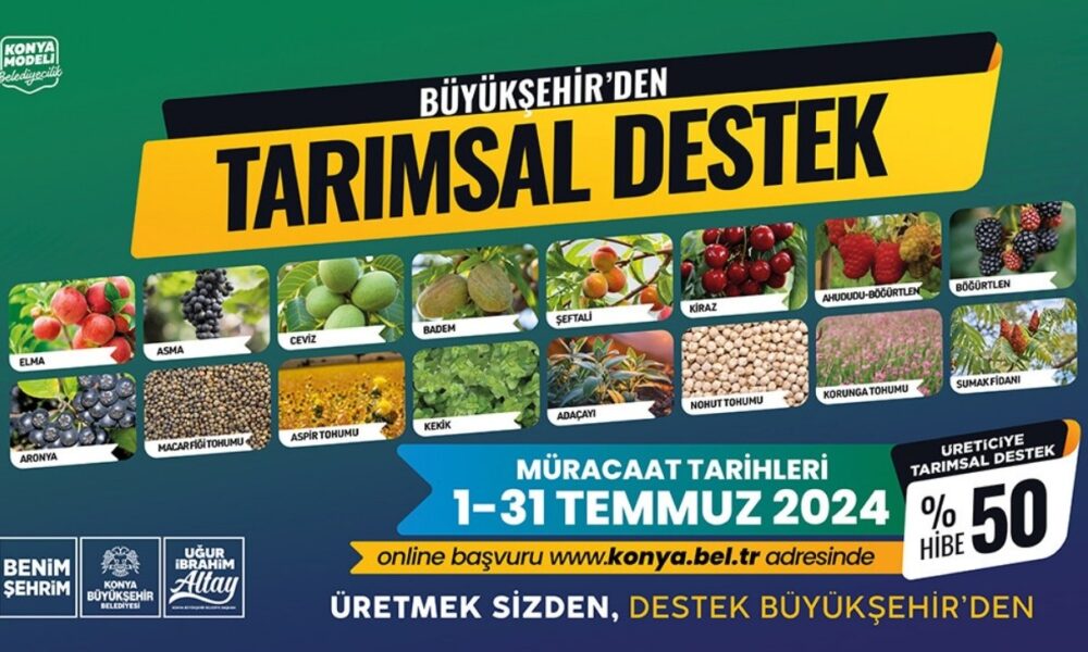 konya büyükşehirden tarımsal destek