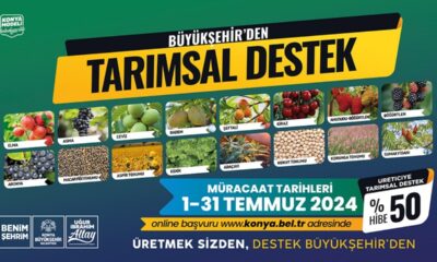 konya büyükşehirden tarımsal destek